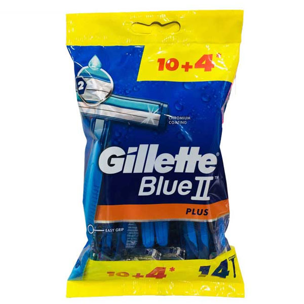Gillette blue 2 plus10+4 -بلوتوپلاس 14 عددی